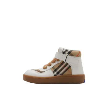 Burberry High Top Kids' Skateboarding Shoes Brown Kids'