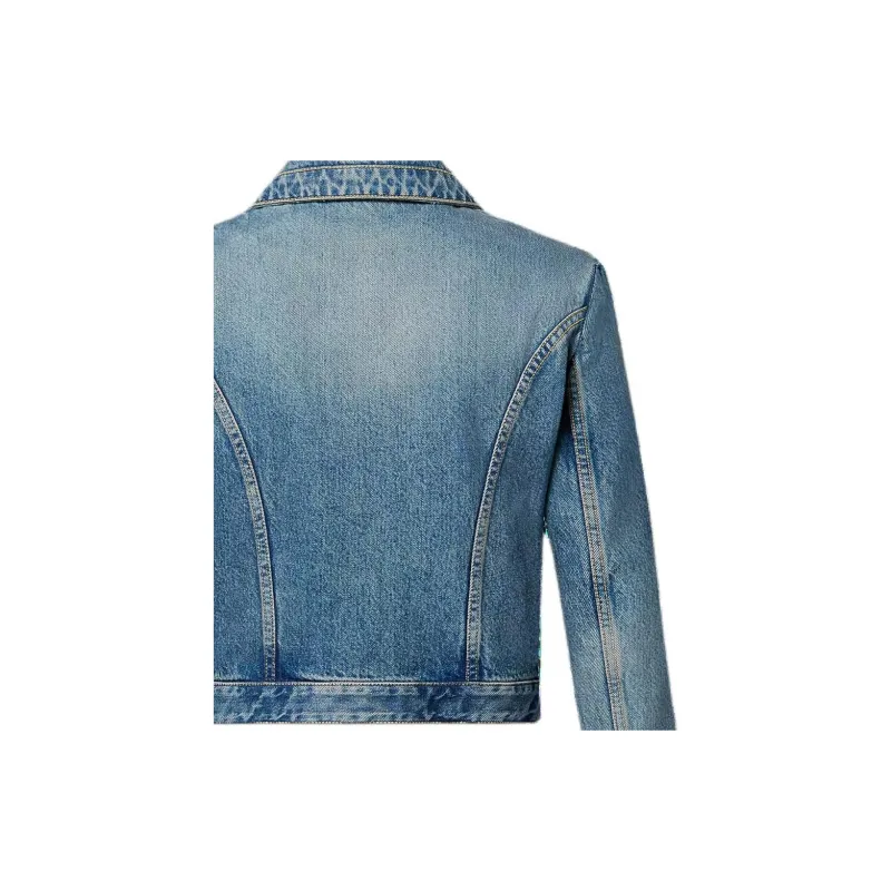 LOUIS VUITTON Lv Circle Tab Denim Jacket-4