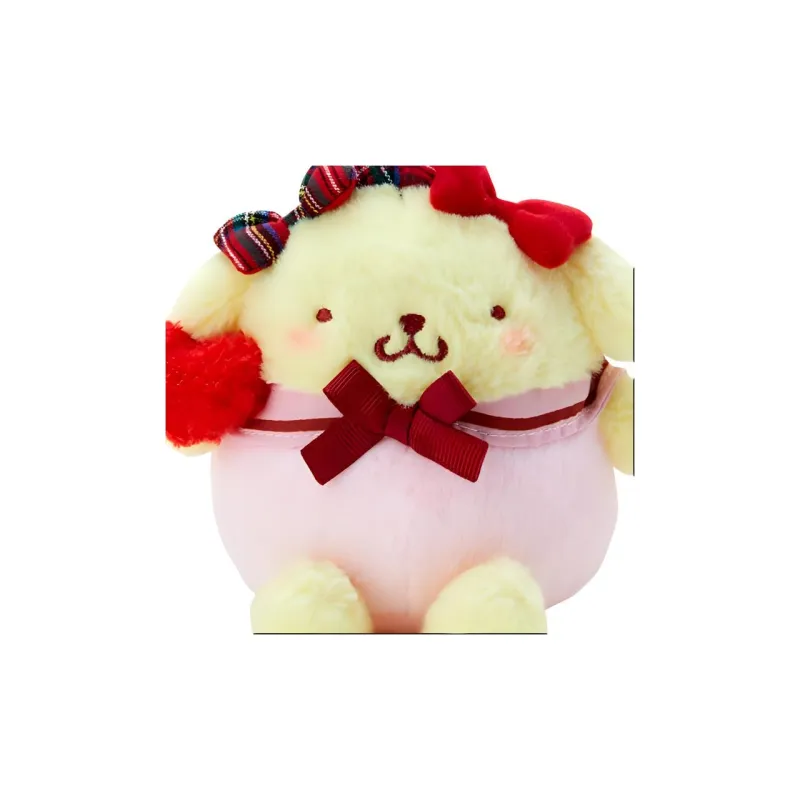 Sanrio Pompompurin Heart Bowknot Collection Dolls Plush Pendant 12.5cm Height-3