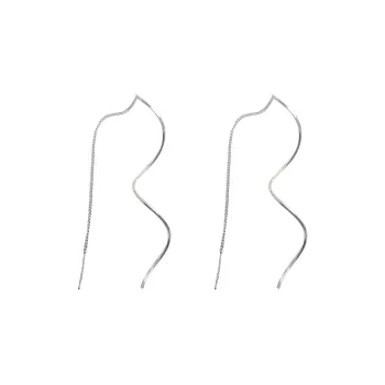 ERXI 925 Sterling Silver Stud Drop Earrings Women's