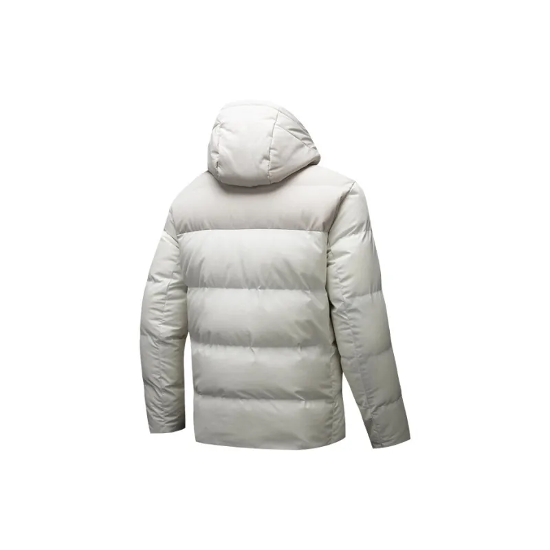 CHAOJIANTA Down Jacket Men's Ivory White/Matte Mist Gray-1