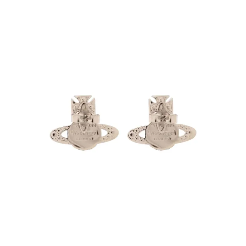 Vivienne Westwood Orb Crystal embellished Stud Earrings-1