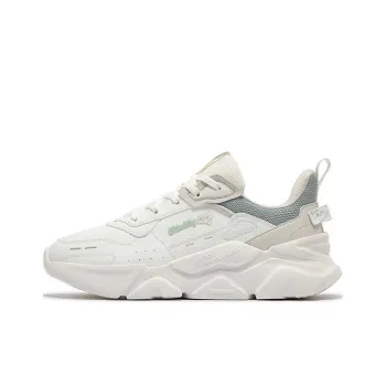 361° Life Collection Anti Slip Wear Resistant Low Top Casual Shoes Women's White Green