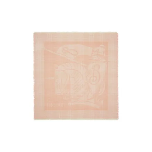 Burberry Wool Polyamide Knit Scarves Women's Pink