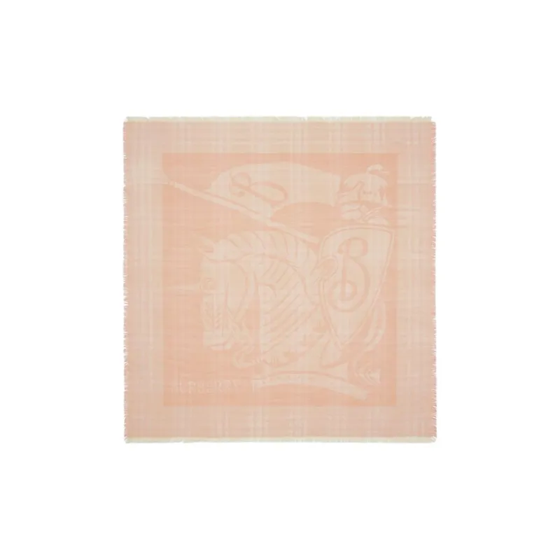 Burberry Wool, Polyamide Knit Scarves Women's Pink-0