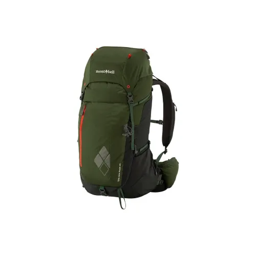 MONTBELL Nylon Outdoor Mountaineering Bag Backpack Regular Unisex Khaki Green