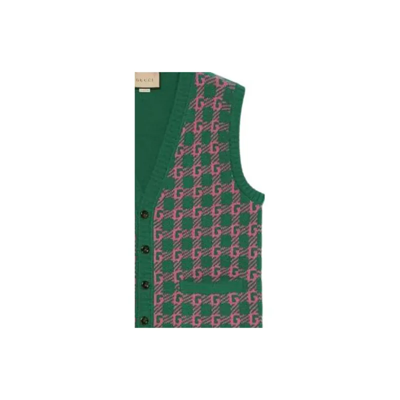 GUCCI X Harry Styles Co-branded Vests Unisex Green-3