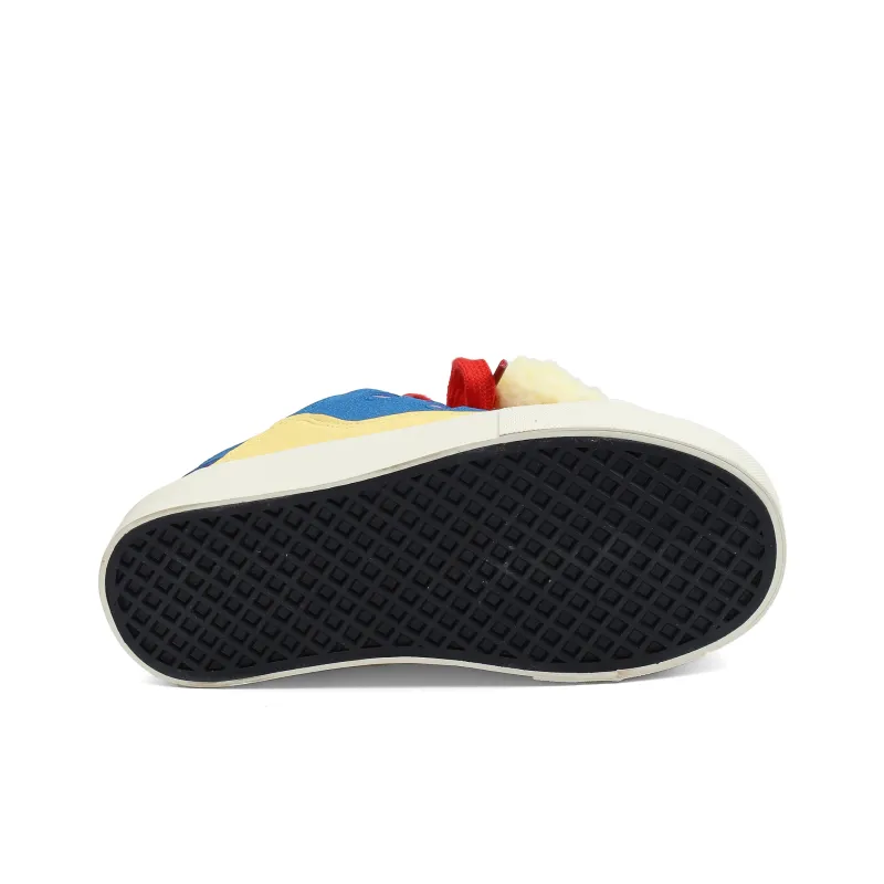 B10CROWN Anti Slip And Wear Resistant Breathable Low Top Skateboard Shoes Women's Red Yellow Blue-6