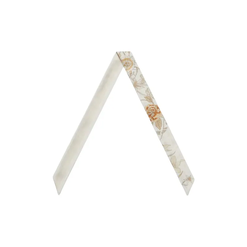 GUCCI Silk Silk Scarves Women's White-1