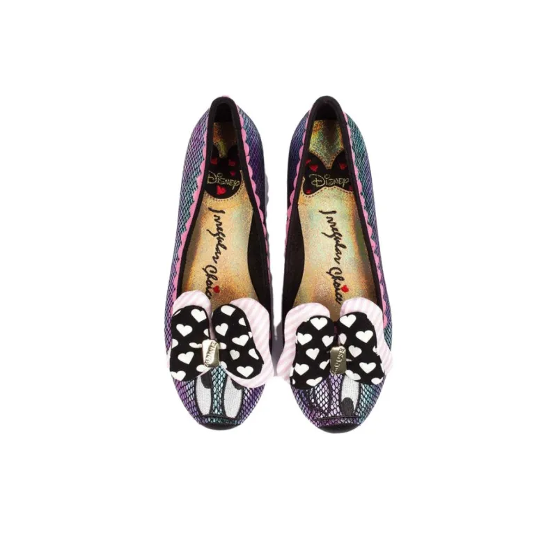 IRREGULAR CHOICE Sample Iridescent Minnie Casual Single Shoes Women's Purple Black-3