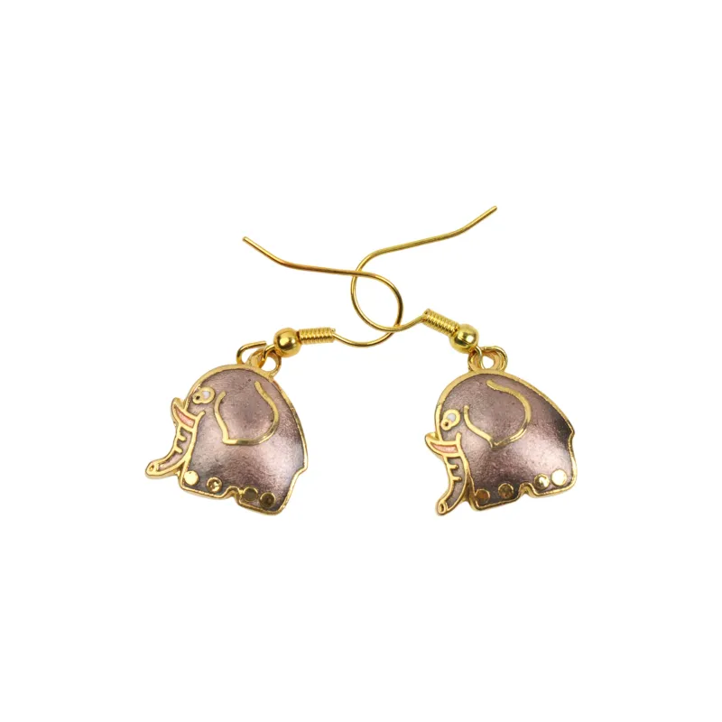 HONGQIAO Alloy Enamel Earrings Women's-5