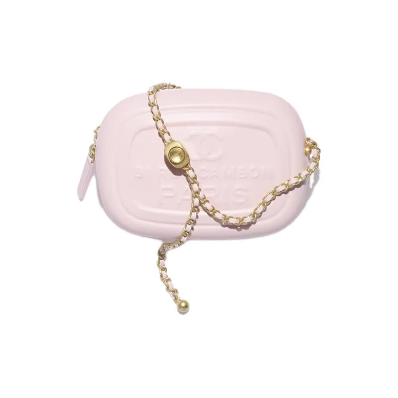 CHANEL Lambskin Camera Bag, Crossbody Bag, Shoulder Bag Women's Light Pink-1