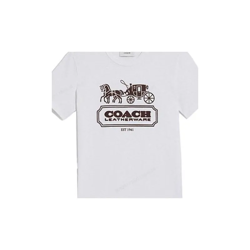 COACH T Shirts Women's White-5