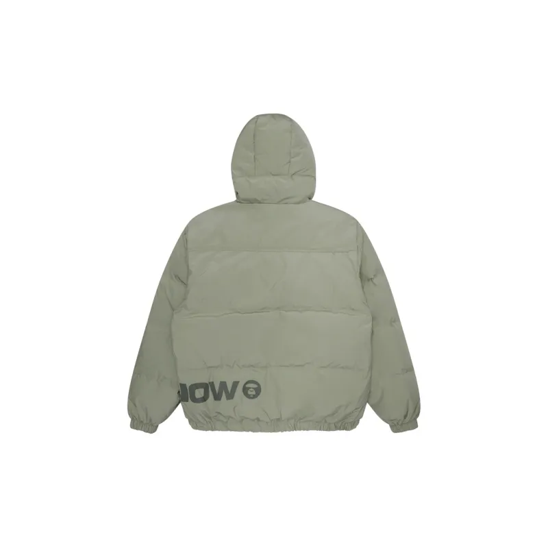 Aape Slogan print Hooded Padded Jacket-7