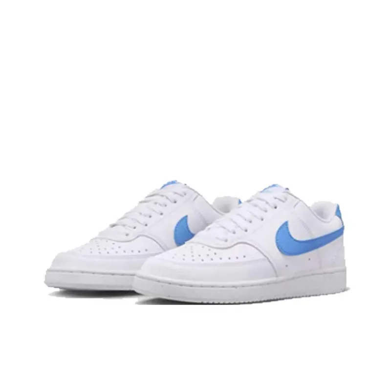 Nike Court Vision Cushioned Slip Resistant Low Top Kids Lifestyle Shoes White Teenagers-2