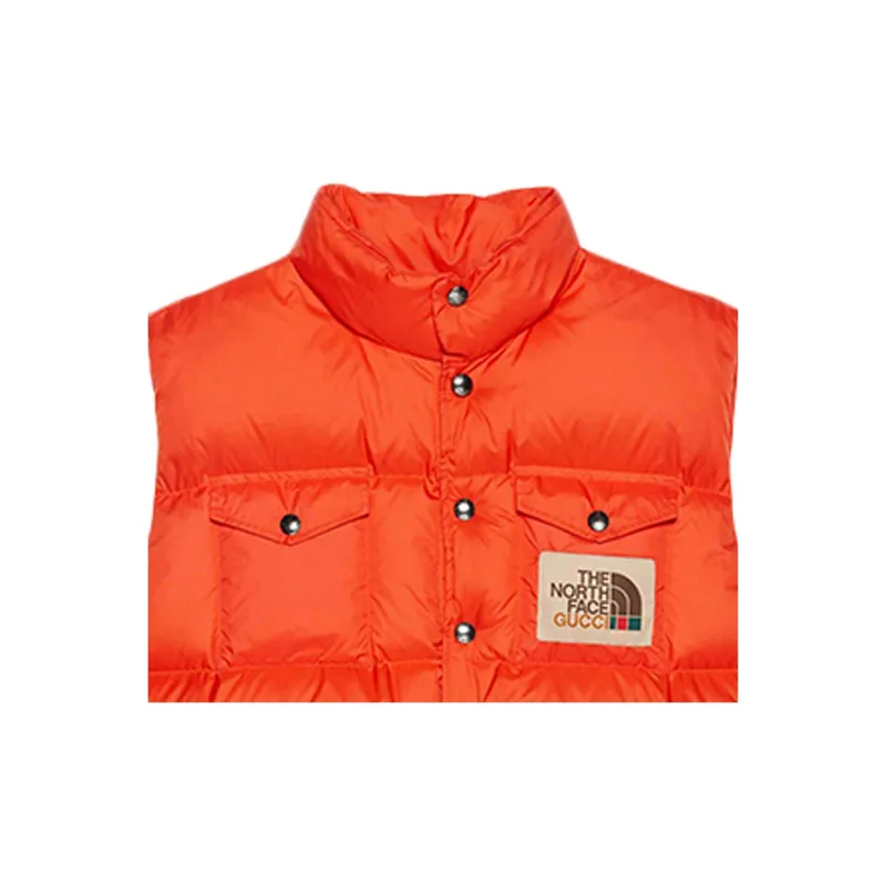The North Face X GUCCI X The North Face Vests Unisex Orange-3