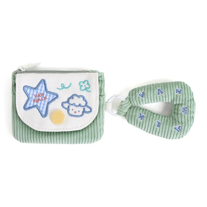 VANWALK Farm Series Cotton Coin Purse Trumpets Women's Multicolor-3
