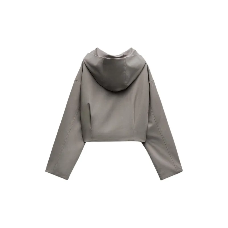 ZARA Trf Jackets Coats Women's Brown-1