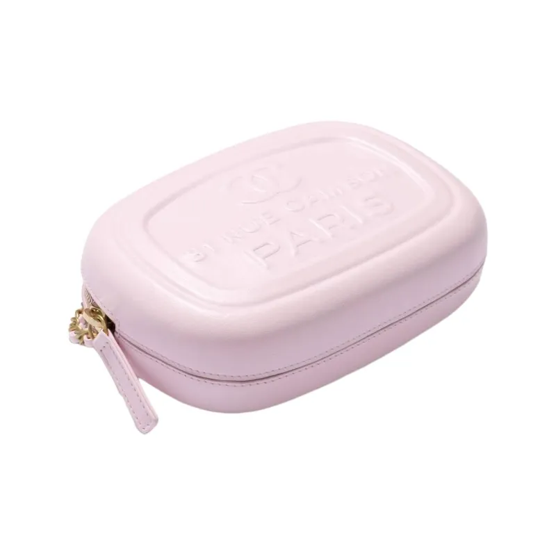 CHANEL Lambskin Camera Bag, Crossbody Bag, Shoulder Bag Women's Light Pink-3