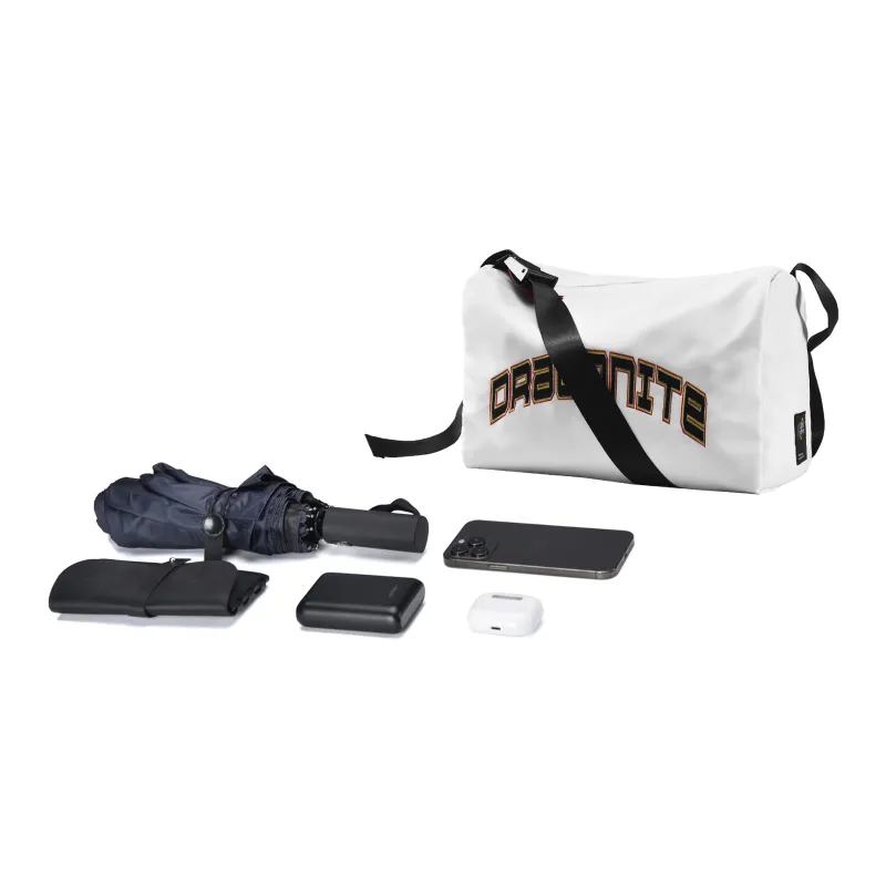 DRACONITE Polyester Shoulder Bag Unisex White-4