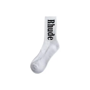 RHUDE Logo Sock 'White/Black'