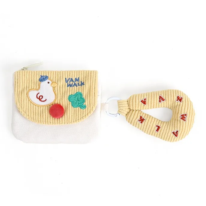 VANWALK Farm Series Cotton Coin Purse Trumpets Women's Multicolor-2