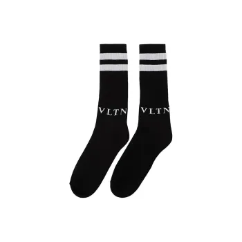 Valentino Knee High Socks Unisex Black