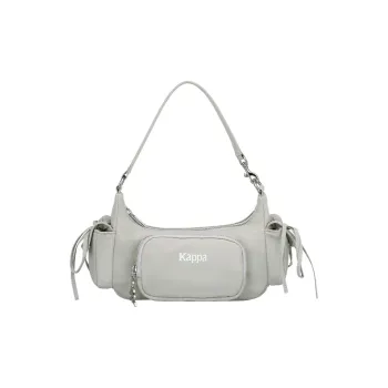 Kappa Nylon Hobo Textured Shoulder Bag, Handbag, Shoulder Bag Regular Women's Bellflower Gray