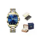 Steel Band Blue Dial