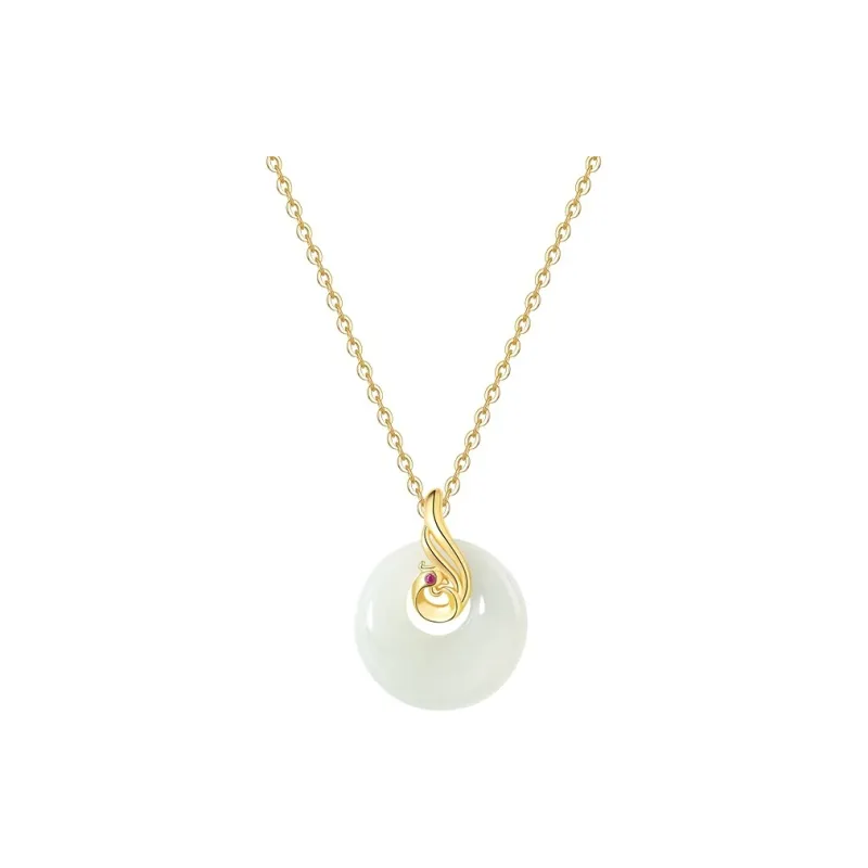 WEITIANXUAN Natural Hetian Jade Pale Greenish White Jade Women's-0