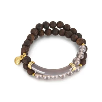Cuiya Golden Building Agarrattan Bracelets Unisex