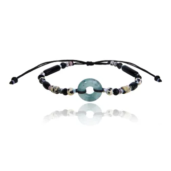 MAGICPOLE Fabric Rope Bracelets Unisex Black