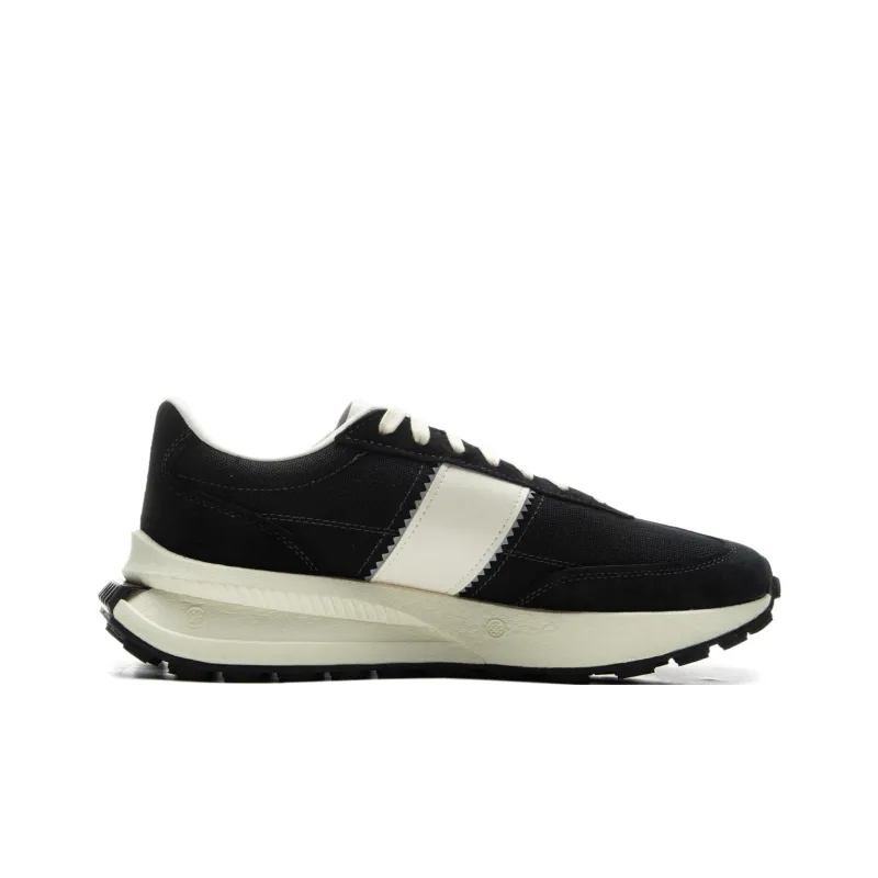 LiNing Wear Resistant Slip Resistant Mid Top Casual Shoes Unisex Black Beige-1