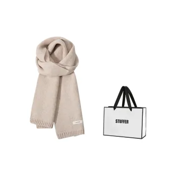 STUFFER 100% Sheep Wool Knit Scarves Unisex