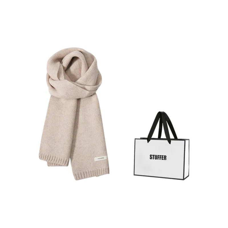 STUFFER 100% Sheep Wool Knit Scarves Unisex-0