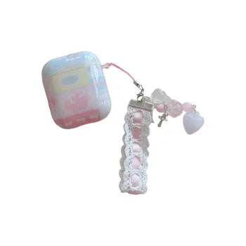 Baohuguang Compatible With AirPods 3/Pro/2/1 TPU Korean Fashion Plaid Skirt High Heels Fully Enclosed Headphone Cases