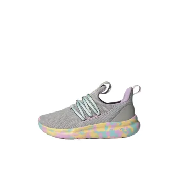 Adidas LITE RACER ADAPT 7.0 Anti Slip Wear Resistant Low Top Kids Lifestyle Shoes Gray Green Purple Kids'