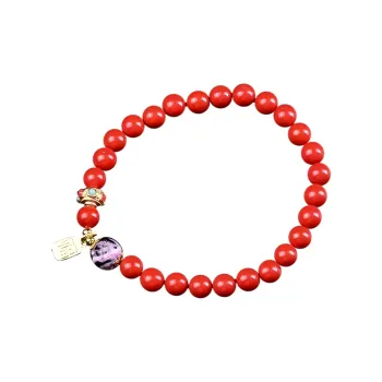 Stone On The Line Cinnabar Bracelets Women's