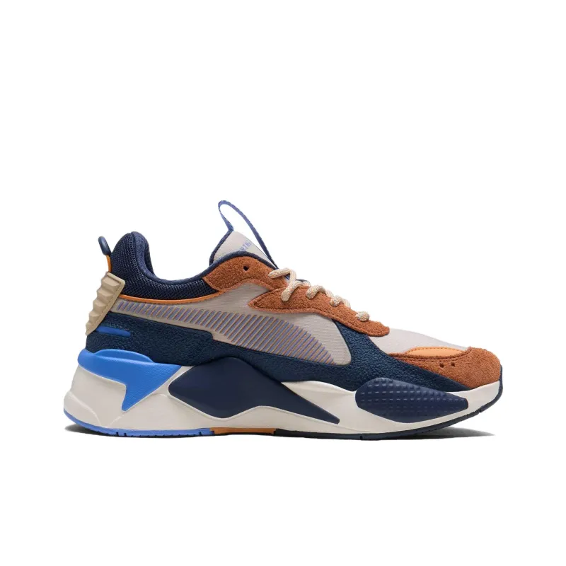 PUMA Anti Slip Wear Resistant Low Top Casual Shoes Unisex Light Brown Blue-1