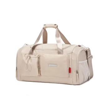 ZUOFEIFAN Nylon Travel Bag Unisex Beige Black/Mint Green . Jasper