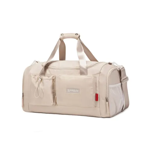 ZUOFEIFAN Nylon Travel From bag Unisex Beige Black/Mint Green . Jasper