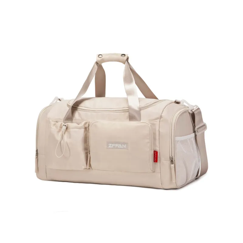 ZUOFEIFAN Nylon Travel Bag Unisex Beige Black/Mint Green . Jasper-0
