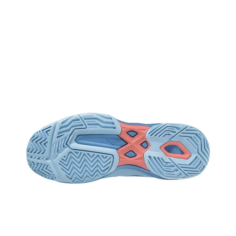 Mizuno Anti Slip Wear Resistant Low Top Tennis Shoes Women's Blue-4