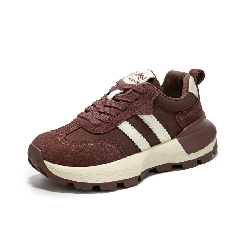 La Chapelle Wear-Resistant Height Increasing Low-Top Chunky Sneakers Women's-8