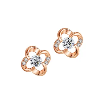 IS YOU 18K Gold Stud Earrings Women's