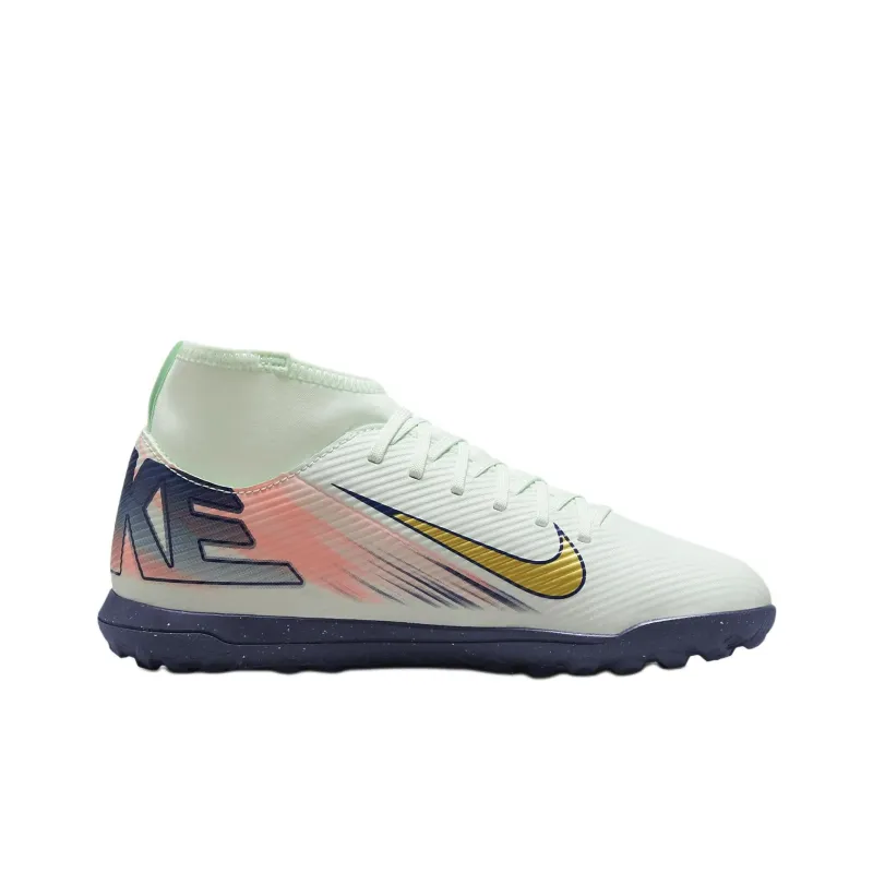 Nike Anti Slip Wear Resistant High Top Kids' Soccer Shoes Light Green Teenagers-1