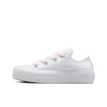 Chuck Taylor All Star Women's Converse Lift Platform Low 'Crochet Laces White Blush Hush' Women's