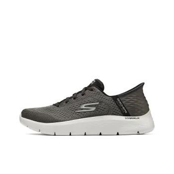 Skechers Go Walk Fle Hands Free Slip Ins Cushioning Breathable Lightweight Rebound Low Top Casual Shoes Men's Brown