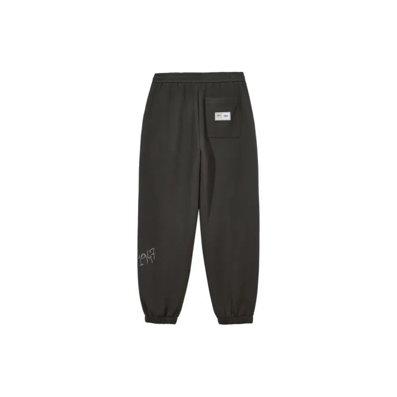 JACK JONES· x NBA Knitted Sports Pants Men's Black Sandy-1