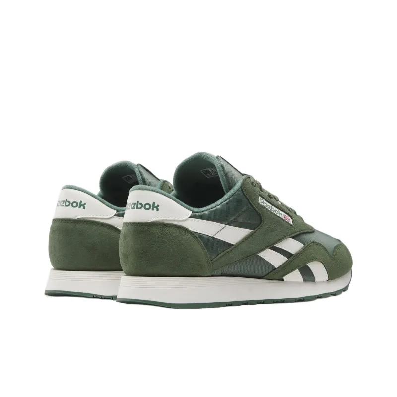 Reebok Classic Nylon Anti-Slip Wear-Resistant Low-Top Casual Shoes Men's Green-3